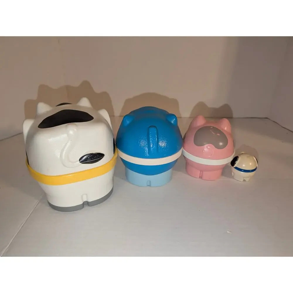 Vintage Little Tikes Nesting Farm Animals Set Cow Sheep Pig Chicken 1980s